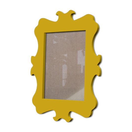 Moldura Provençal Colorida Em Mdf 6 mm Para Quadros Decorativos Com Fundo MDF e Acetato