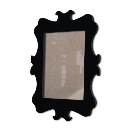 Moldura Provençal Colorida Em Mdf 6 mm Para Quadros Decorativos Com Fundo MDF e Acetato