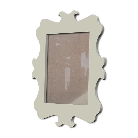 Moldura Provençal Colorida Em Mdf 6 mm Para Quadros Decorativos Com Fundo MDF e Acetato