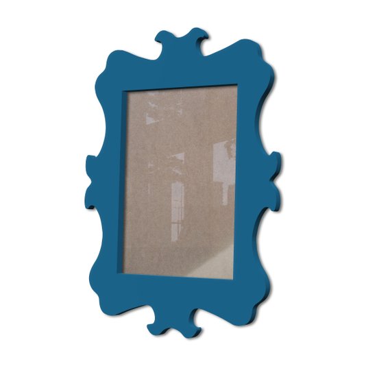Moldura Provençal Colorida Em Mdf 6 mm Para Quadros Decorativos Com Fundo MDF e Acetato