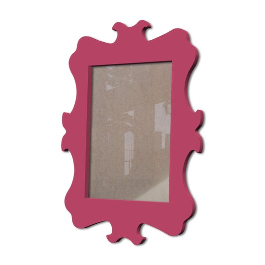 Moldura Provençal Colorida Em Mdf 6 mm Para Quadros Decorativos Com Fundo MDF e Acetato