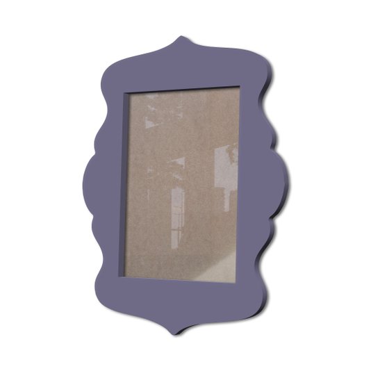 Moldura Provençal Colorida Em Mdf 6 mm Para Quadros Decorativos Com Fundo MDF e Acetato