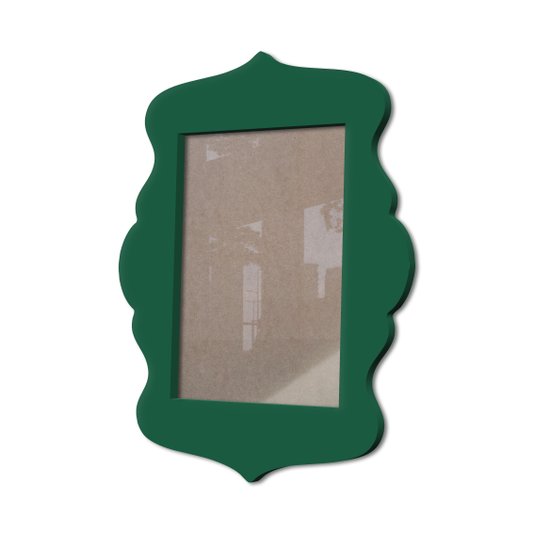 Moldura Provençal Colorida Em Mdf 6 mm Para Quadros Decorativos Com Fundo MDF e Acetato