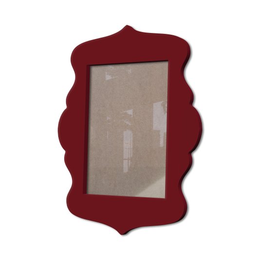 Moldura Provençal Colorida Em Mdf 6 mm Para Quadros Decorativos Com Fundo MDF e Acetato