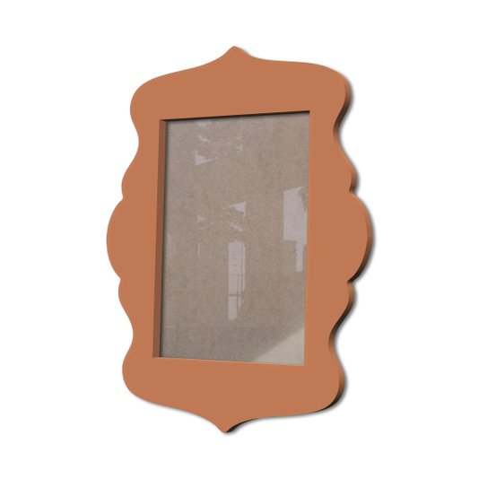 Moldura Provençal Colorida Em Mdf 6 mm Para Quadros Decorativos Com Fundo MDF e Acetato