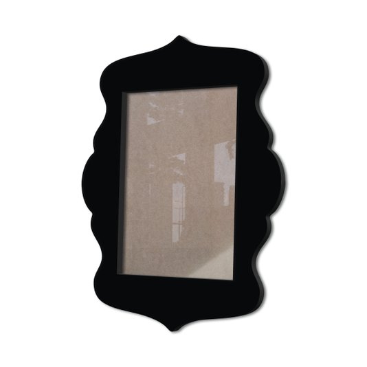 Moldura Provençal Colorida Em Mdf 6 mm Para Quadros Decorativos Com Fundo MDF e Acetato