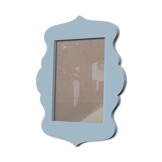 Moldura Provençal Colorida Em Mdf 6 mm Para Quadros Decorativos Com Fundo MDF e Acetato