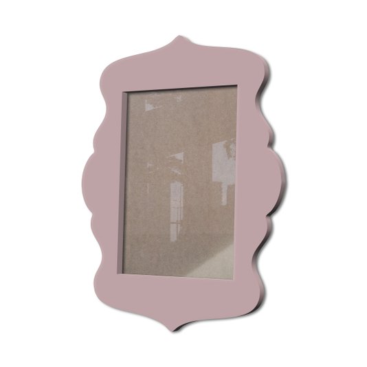 Moldura Provençal Colorida Em Mdf 6 mm Para Quadros Decorativos Com Fundo MDF e Acetato
