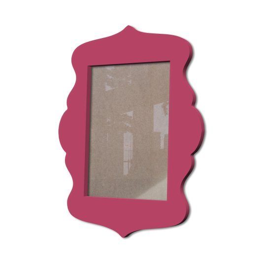 Moldura Provençal Colorida Em Mdf 6 mm Para Quadros Decorativos Com Fundo MDF e Acetato