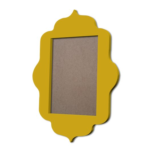 Moldura Provençal Colorida Em MDF 6mm Para Quadros Decorativos Com Fundo MDF