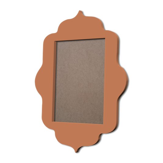Moldura Provençal Colorida Em MDF 6mm Para Quadros Decorativos Com Fundo MDF