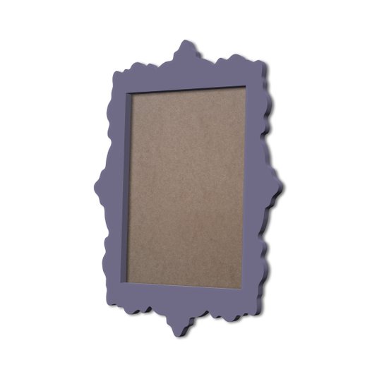Moldura Provençal Colorida Em MDF 6mm Para Quadros Decorativos Com Fundo MDF