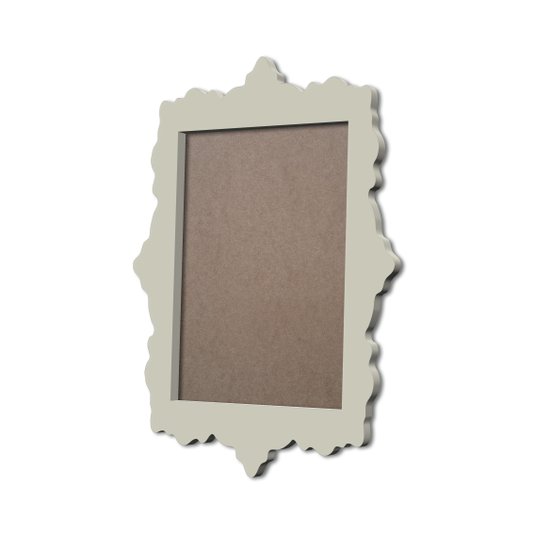 Moldura Provençal Colorida Em MDF 6mm Para Quadros Decorativos Com Fundo MDF