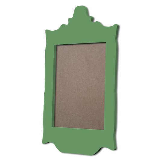 Moldura Provençal Colorida Em MDF 6mm Para Quadros Decorativos Com Fundo MDF