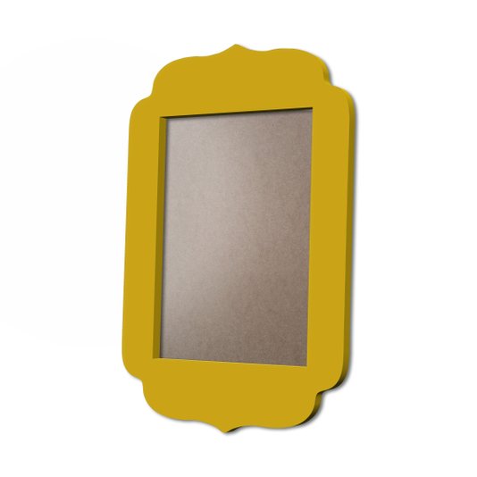 Moldura Provençal Colorida Em MDF 6mm Para Quadros Decorativos Com Fundo MDF e PVC Antirreflexo