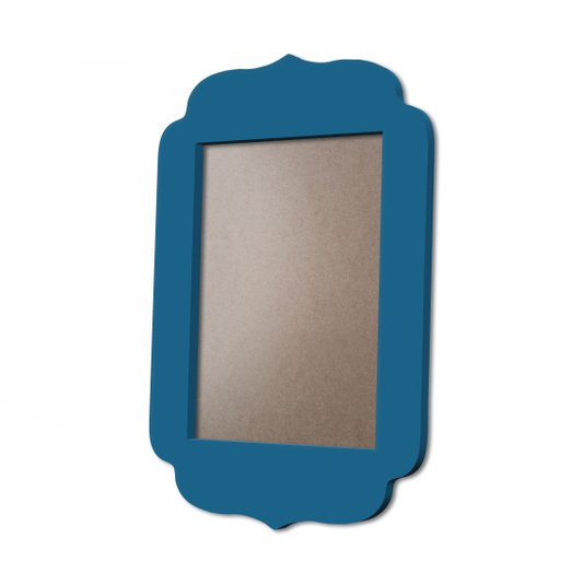 Moldura Provençal Colorida Em MDF 6mm Para Quadros Decorativos Com Fundo MDF e PVC Antirreflexo