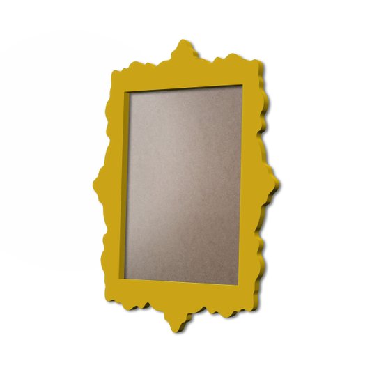 Moldura Provençal Colorida Em MDF 6mm Para Quadros Decorativos Com Fundo MDF e PVC Antirreflexo