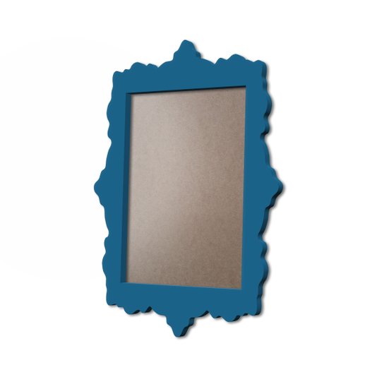 Moldura Provençal Colorida Em MDF 6mm Para Quadros Decorativos Com Fundo MDF e PVC Antirreflexo