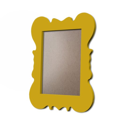 Moldura Provençal Colorida Em MDF 6mm Para Quadros Decorativos Com Fundo MDF e PVC Antirreflexo