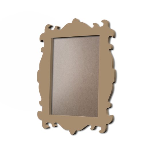 Moldura Provençal Colorida Em MDF 6mm Para Quadros Decorativos Com Fundo MDF e PVC Antirreflexo