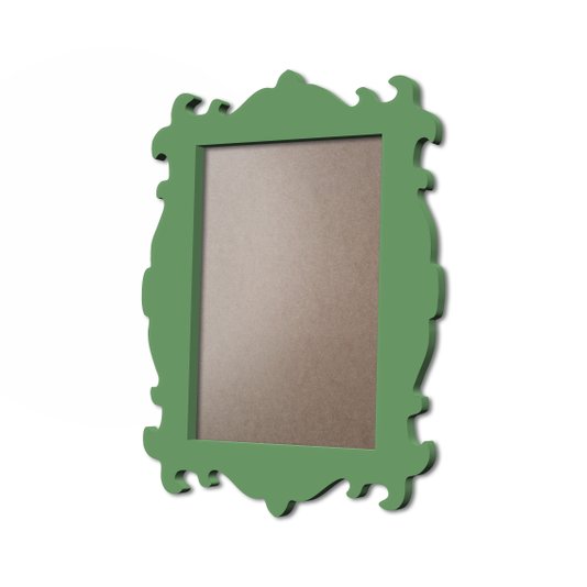 Moldura Provençal Colorida Em MDF 6mm Para Quadros Decorativos Com Fundo MDF e PVC Antirreflexo