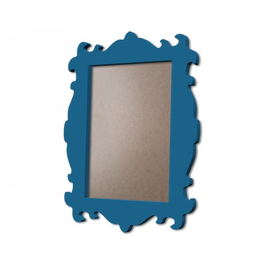 Moldura Provençal Colorida Em MDF 6mm Para Quadros Decorativos Com Fundo MDF e PVC Antirreflexo