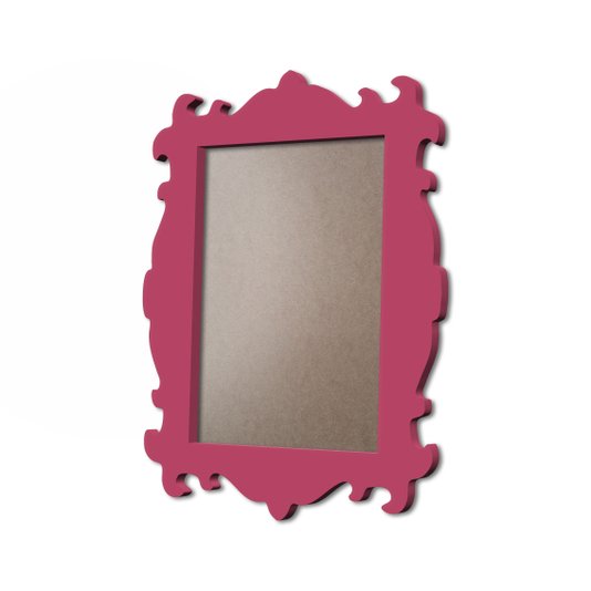 Moldura Provençal Colorida Em MDF 6mm Para Quadros Decorativos Com Fundo MDF e PVC Antirreflexo