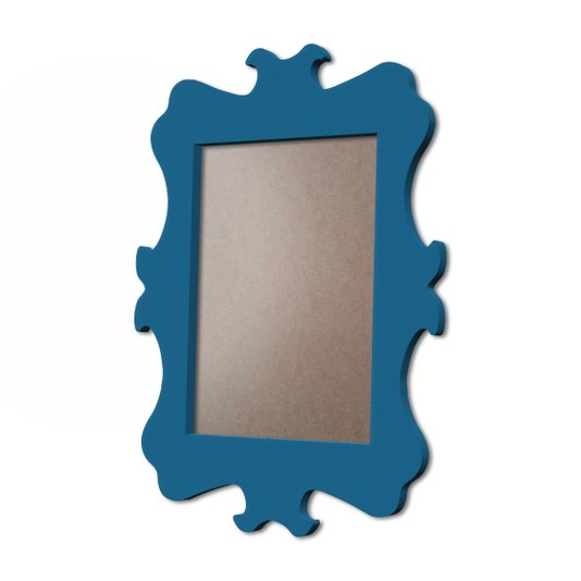 Moldura Provençal Colorida Em MDF 6mm Para Quadros Decorativos Com Fundo MDF e PVC Antirreflexo