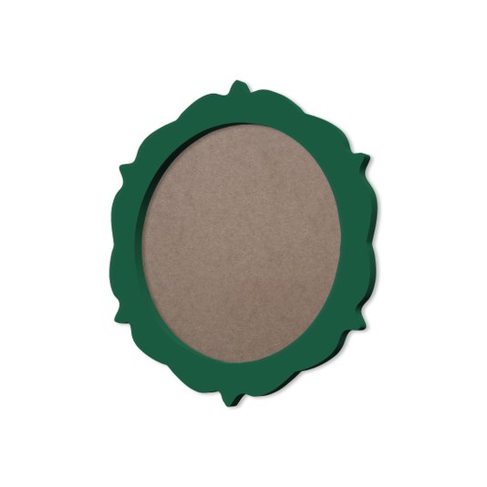 Moldura Provençal Colorida Redonda Em MDF 6mm Para Quadros Decorativos Com Fundo MDF