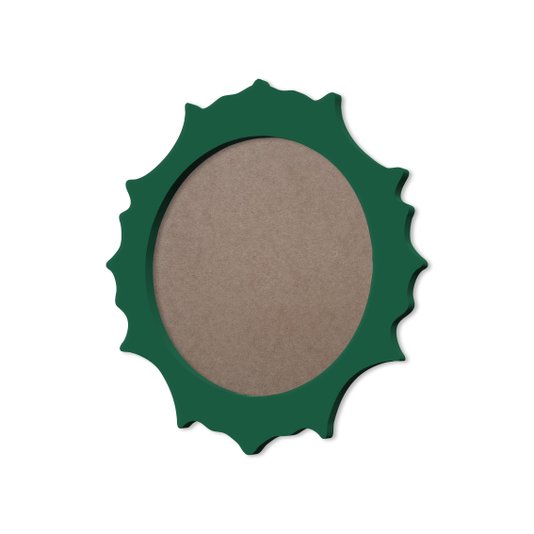Moldura Provençal Colorida Redonda Em MDF 6mm Para Quadros Decorativos Com Fundo MDF