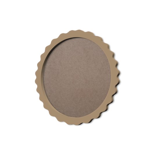Moldura Provençal Colorida Redonda Em MDF 6mm Para Quadros Decorativos Com Fundo MDF