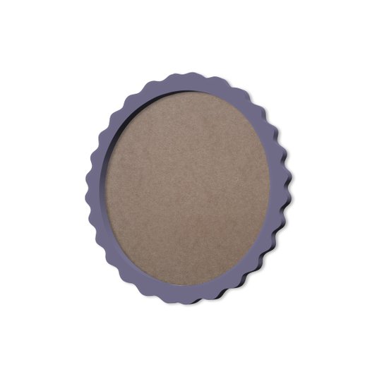 Moldura Provençal Colorida Redonda Em MDF 6mm Para Quadros Decorativos Com Fundo MDF