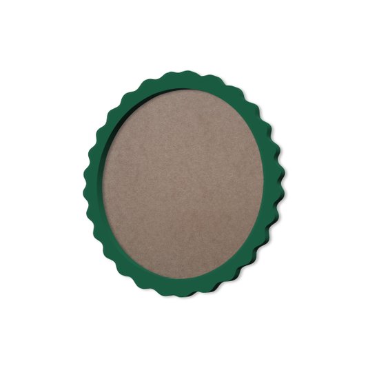Moldura Provençal Colorida Redonda Em MDF 6mm Para Quadros Decorativos Com Fundo MDF