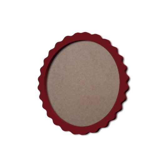 Moldura Provençal Colorida Redonda Em MDF 6mm Para Quadros Decorativos Com Fundo MDF