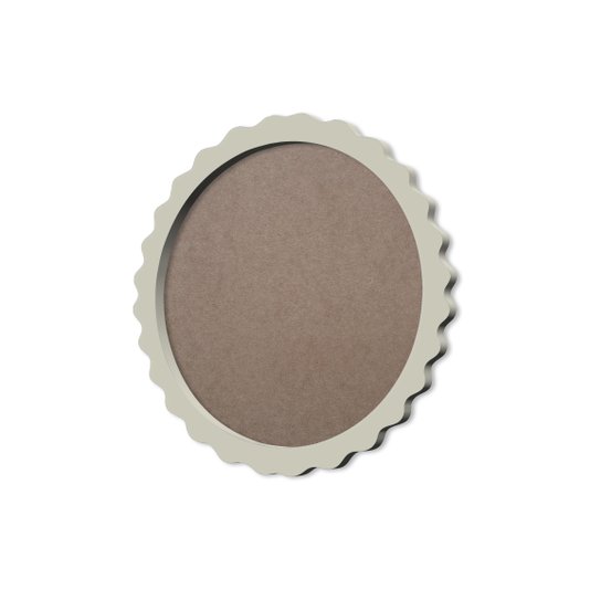 Moldura Provençal Colorida Redonda Em MDF 6mm Para Quadros Decorativos Com Fundo MDF