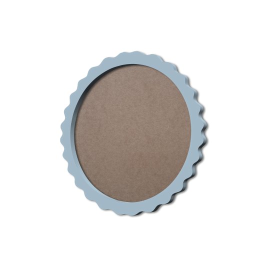 Moldura Provençal Colorida Redonda Em MDF 6mm Para Quadros Decorativos Com Fundo MDF