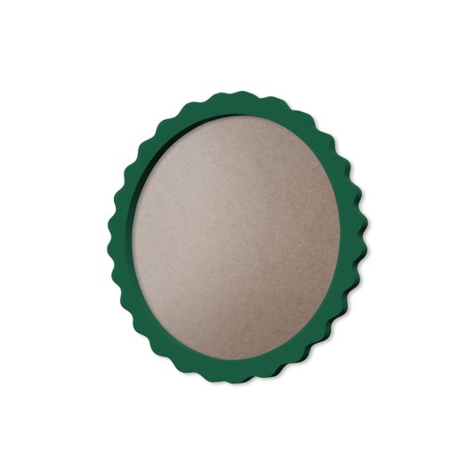 Moldura Provençal Colorida Redonda Em MDF 6mm Para Quadros Decorativos Com Fundo MDF e PVC Antirreflexo