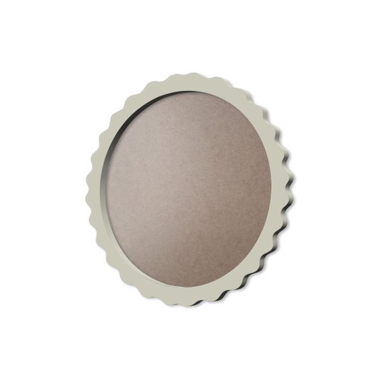 Moldura Provençal Colorida Redonda Em MDF 6mm Para Quadros Decorativos Com Fundo MDF e PVC Antirreflexo