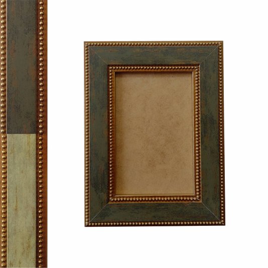 Moldura Provençal com Gravação de Bolinhas para Quadros e Fotos e Fundo MDF - 3,4x1,2
