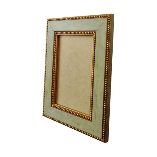 Moldura Provençal com Gravação de Bolinhas para Quadros e Fotos e Fundo MDF - 3,4x1,2