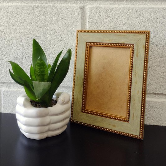 Moldura Provençal com Gravação de Bolinhas para Quadros e Fotos e Fundo MDF - 3,4x1,2