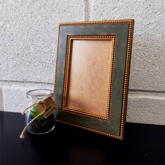 Moldura Provençal com Gravação de Bolinhas para Quadros e Fotos e Fundo MDF e PVC Antirreflexo - 3,4x1,2