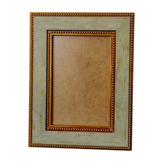 Moldura Provençal com Gravação de Bolinhas para Quadros e Fotos e Fundo MDF e PVC Antirreflexo - 3,4x1,2