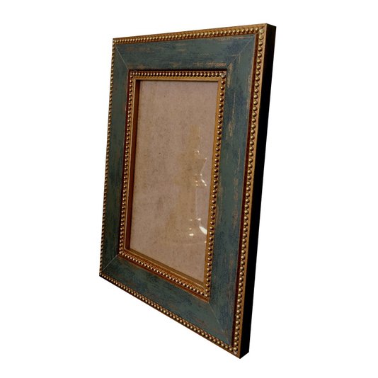 Moldura Provençal com Gravação de Bolinhas para Quadros e Fotos e Fundo MDF e Vidro - 3,4x1,2