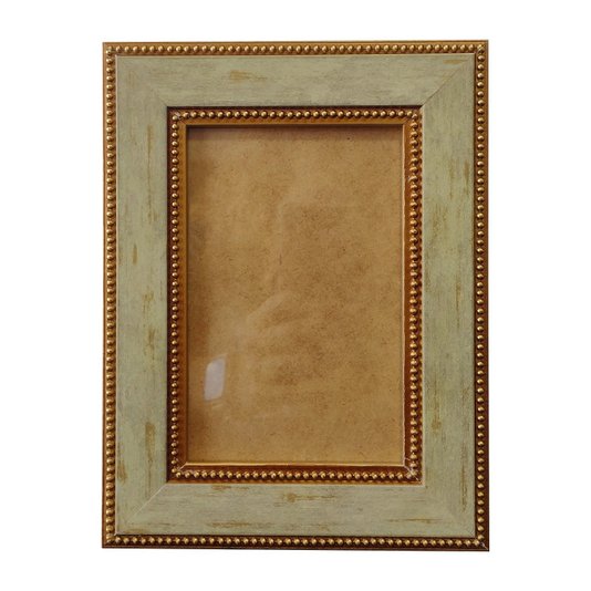 Moldura Provençal com Gravação de Bolinhas para Quadros e Fotos e Fundo MDF e Vidro - 3,4x1,2