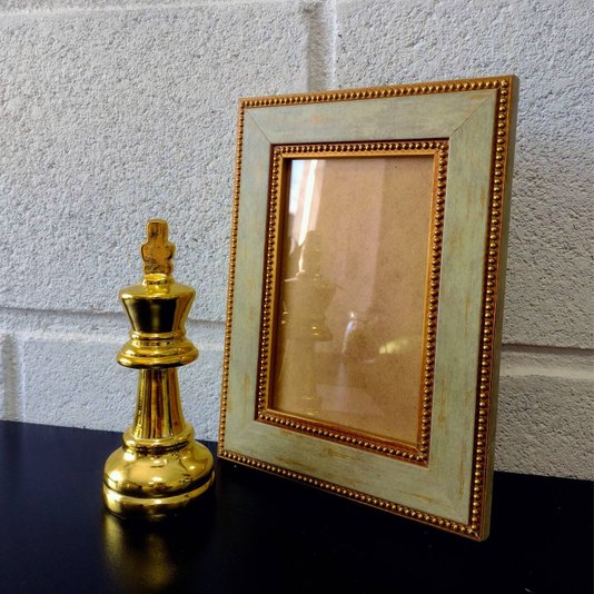Moldura Provençal com Gravação de Bolinhas para Quadros e Fotos e Fundo MDF e Vidro - 3,4x1,2