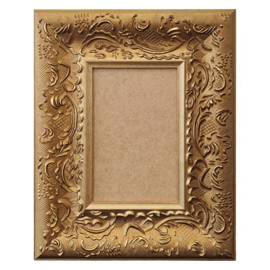 Moldura Provençal com Gravação para Quadros e Fotos com Fundo MDF - 6x1,5