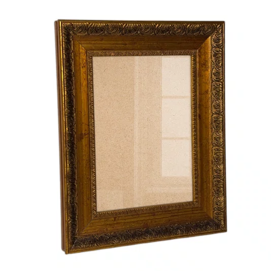 Moldura Provençal com Gravação para Quadros e Fotos com Fundo MDF e PS Cristal Transparente - 4,3x2,5
