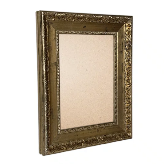 Moldura Provençal com Gravação para Quadros e Fotos com Fundo MDF e PVC Antirreflexo - 4,3x2,5