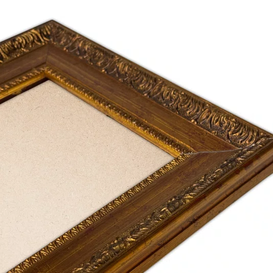 Moldura Provençal com Gravação para Quadros e Fotos com Fundo MDF e PVC Antirreflexo - 4,3x2,5